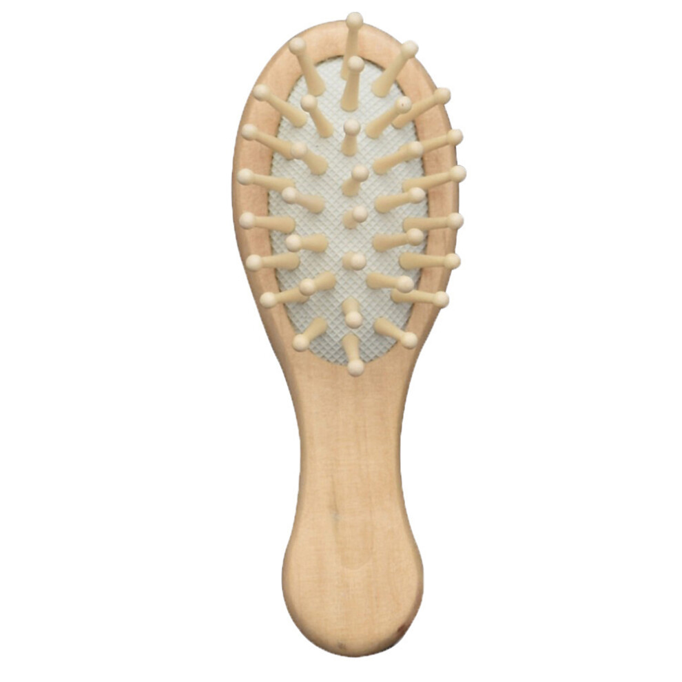 Solustre Unisex 7Pcs Wooden Scalp Massage Comb Anti Static Hair Brush