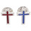 6 Pcs Holy Communion Cross Lapel Pin For Men Religious Suit Accessory 2