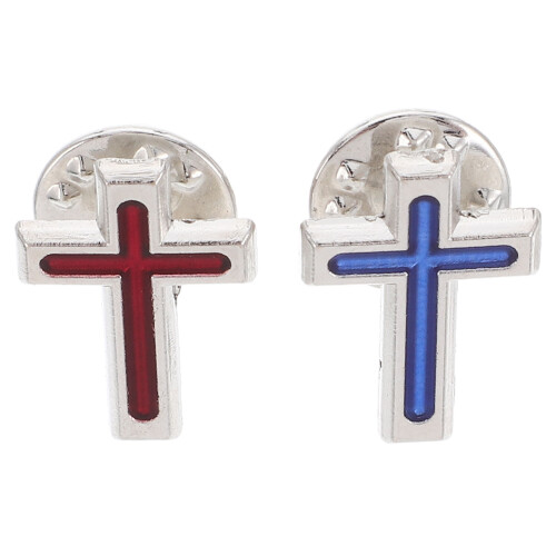 6 Pcs Holy Communion Cross Lapel Pin For Men Religious Suit Accessory 1