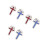 6 Pcs Holy Communion Cross Lapel Pin For Men Religious Suit Accessory 6