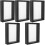 5Pcs Glass Display Frame With Wooden Frame Double Sided 5