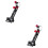2Pièces Support Multifonctionnel Aluminium Noir 6