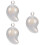 3Pièces Petites Magatama Blanches Pour Cadeaux 7