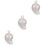 3Pièces Petites Magatama Blanches Pour Cadeaux 5