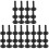 36 Pcs Cymbal Sleeves With Flange Base For Drum Kit 2
