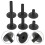 36 Pcs Cymbal Sleeves With Flange Base For Drum Kit 10