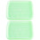2Pcs Growing Tray Set in Light Green PP for Sprouting and Storage Use 5