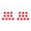 20 Pcs Reflective Stickers For Bicycle Motorcycle Night Safety 10