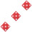 3Pcs Rubber Fencing Target Hanging Small Part Equipment 7
