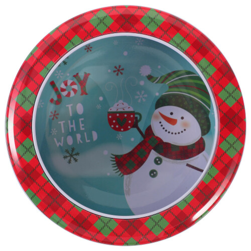 2Pcs Xmas Tinplate Storage Box Durable Multi-Color Candy Holder 2