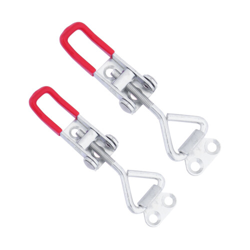 2Pcs Small Steel Toggle Latch Clamp for Holding Boxes and Doors