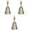 3Pcs Retro Hand Bell Portable Serving Bell For Bar Counter Dining Hall 3