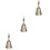 3Pcs Retro Hand Bell Portable Serving Bell For Bar Counter Dining Hall 5