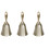 3Pcs Retro Hand Bell Portable Serving Bell For Bar Counter Dining Hall 4