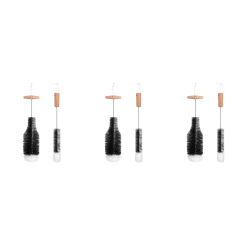 6 Pcs Wood Handle Chimney Cleaning Brushes For Fireplace And Pipe 1