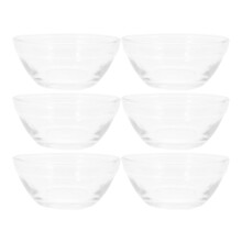 36Pcs Thickened Glass Food Bowls Clear Dishwasher Safe Containers