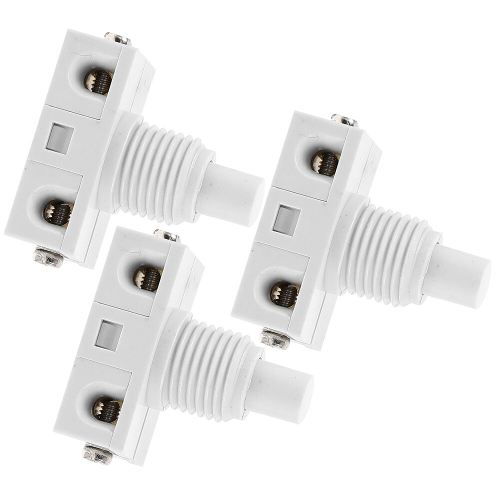 6 Pcs Push Button Switch Household Self-Locking Latching Replacement 033394972868
