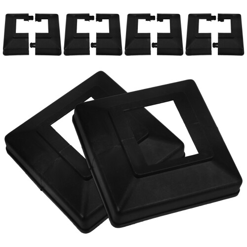 24 Pcs Vinyl Split Style Square Fence Post Base Caps 1