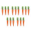 15 Pcs Easter Carrot Ornaments Fabric Mini Decor For Spring Party 8