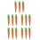 15 Pcs Easter Carrot Ornaments Fabric Mini Decor For Spring Party 10