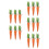 15 Pcs Easter Carrot Ornaments Fabric Mini Decor For Spring Party 7