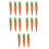 15 Pcs Easter Carrot Ornaments Fabric Mini Decor For Spring Party 6