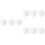 9 Pcs White Craft Cube Block Set For Sculpture Cake Dummies 6 Inch 6