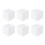 9 Pcs White Craft Cube Block Set For Sculpture Cake Dummies 6 Inch 10