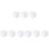 9 Pcs White Craft Cube Block Set For Sculpture Cake Dummies 6 Inch 2