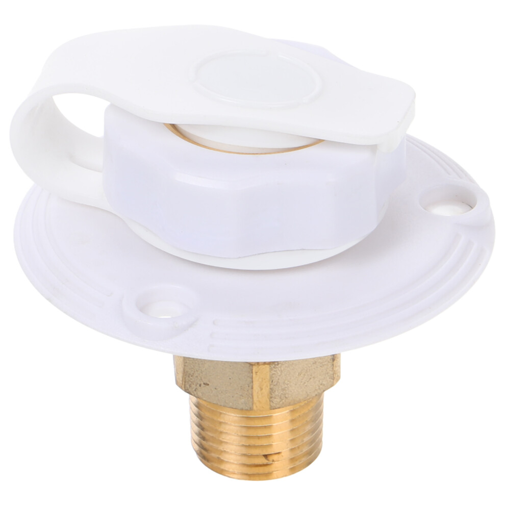 1 Set Rv Inlet With Check Valve Brass Adapter For Camper 033200713203