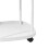 Luxury Double Layer Bedside Shelf Rolling Nightstand White Plastic Iron 10