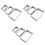 9 Pcs Stainless Steel Rectangular Mousse Rings Set For Baking 3