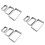 9 Pcs Stainless Steel Rectangular Mousse Rings Set For Baking 7
