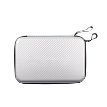Table Tennis Racket Storage Bag With Zipper Closure, Silver, Fits Most Paddles, Protective Case