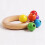 Colorful Solid Wood Baby Rattle with Easy Grip for Early Learning 9