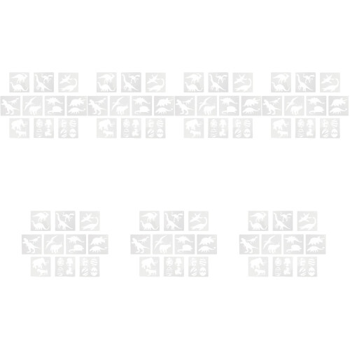 70 Pcs Art Painting Template Dinosaur Reusable Drawing Stencil 2