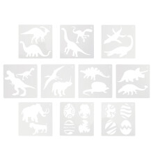 70 Pcs Art Painting Template Dinosaur Reusable Drawing Stencil