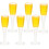6Pcs Mini Glasses Cocktail Goblets Decorative Set 3