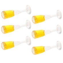 6Pcs Mini Glasses Cocktail Goblets Decorative Set