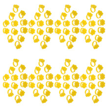 250Pcs Lash Glue Ring Cup 7-Slot Hexagon Holder 3.5X5Mm