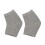 2Pcs Moisturizing Gel Heel Socks Grey Open Toe for Cracked 1