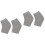 2Pcs Moisturizing Gel Heel Socks Grey Open Toe for Cracked 4