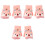 3 Pairs Kids Windproof Warm Half-Finger Gloves 3