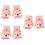 3 Pairs Kids Windproof Warm Half-Finger Gloves 7