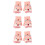 3 Pairs Kids Windproof Warm Half-Finger Gloves 8