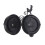 Outdoor Wrought Iron Wall Clock Garden Double Sided Bell Shape Black 8