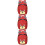 3Pcs Kids Backpack Anti-Lost School Bag With Leash Red 8