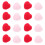 48 Pcs Wool Felt Hearts Decorations Colored Small Adorable Photo Props 2
