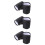 6 Pcs Portable Cup Holder Bag Waterproof Stroller Hanging Rack Black 8