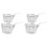 4 Pcs Stainless Steel Folding Frying Baskets For Kitchen Use 2